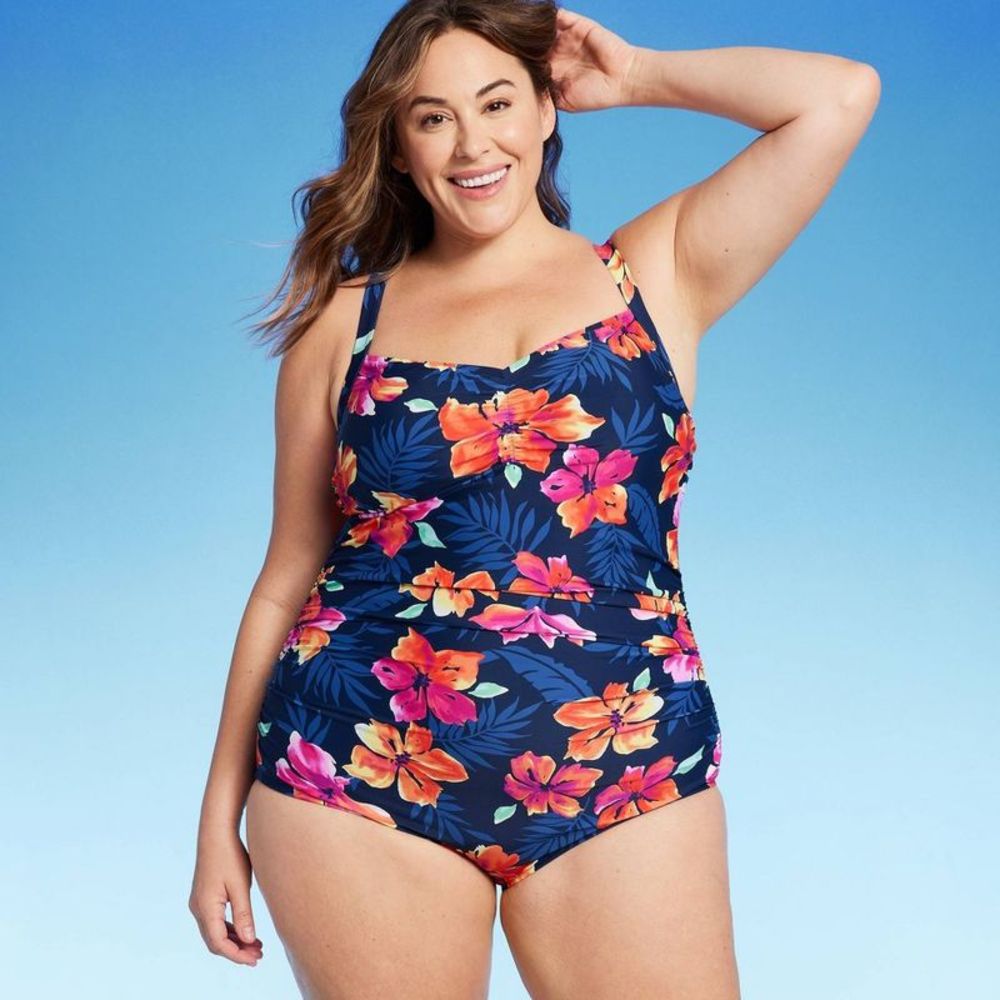 Lands' End Women's Tummy Control One Piece Swimsuit UPF 50+ Swimwear